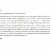 La copia della lettera (chiaramente riscritta) datata 27 febbraio 1895 e spedita dal musicista Giacomo Puccini all'allora sindaco di Bari Giuseppe Re David